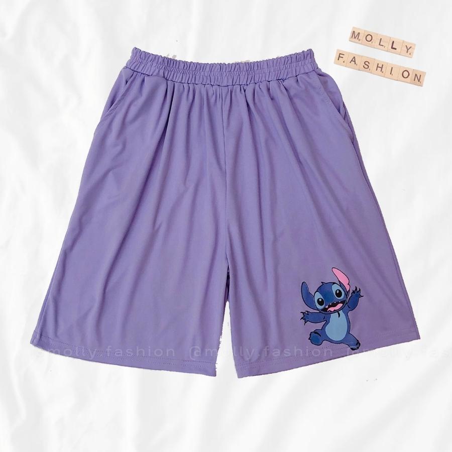 Quần Short lửng Cartoon Unisex BST 02 ❤️ Quần đùi hoạt hình mặc nhà nam nữ Freesize Molly Fashion