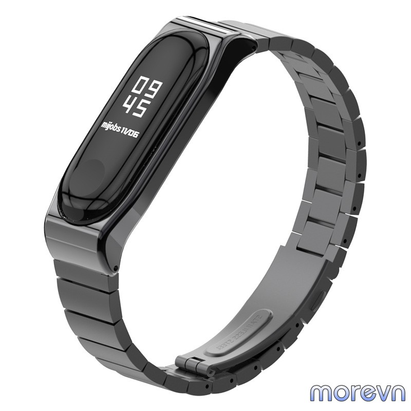 Dây đeo kim loại mắt to PRO Mi band 4, mi band 3 - dây đeo thay thế kim loại miband 4, miband 3 PRO vân CLASSIC, CS, TF