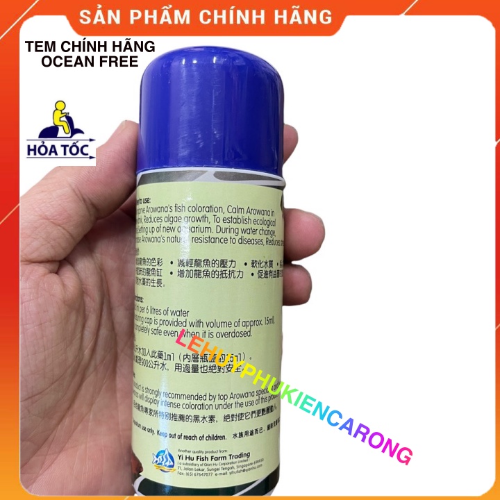 Chai số 7 cá rồng BLACK WATER - Chai Nước Đen - Giảm PH , Tăng Sức Đề Kháng, Phát Triển Màu Sắc Cho Cá Chai 150ml