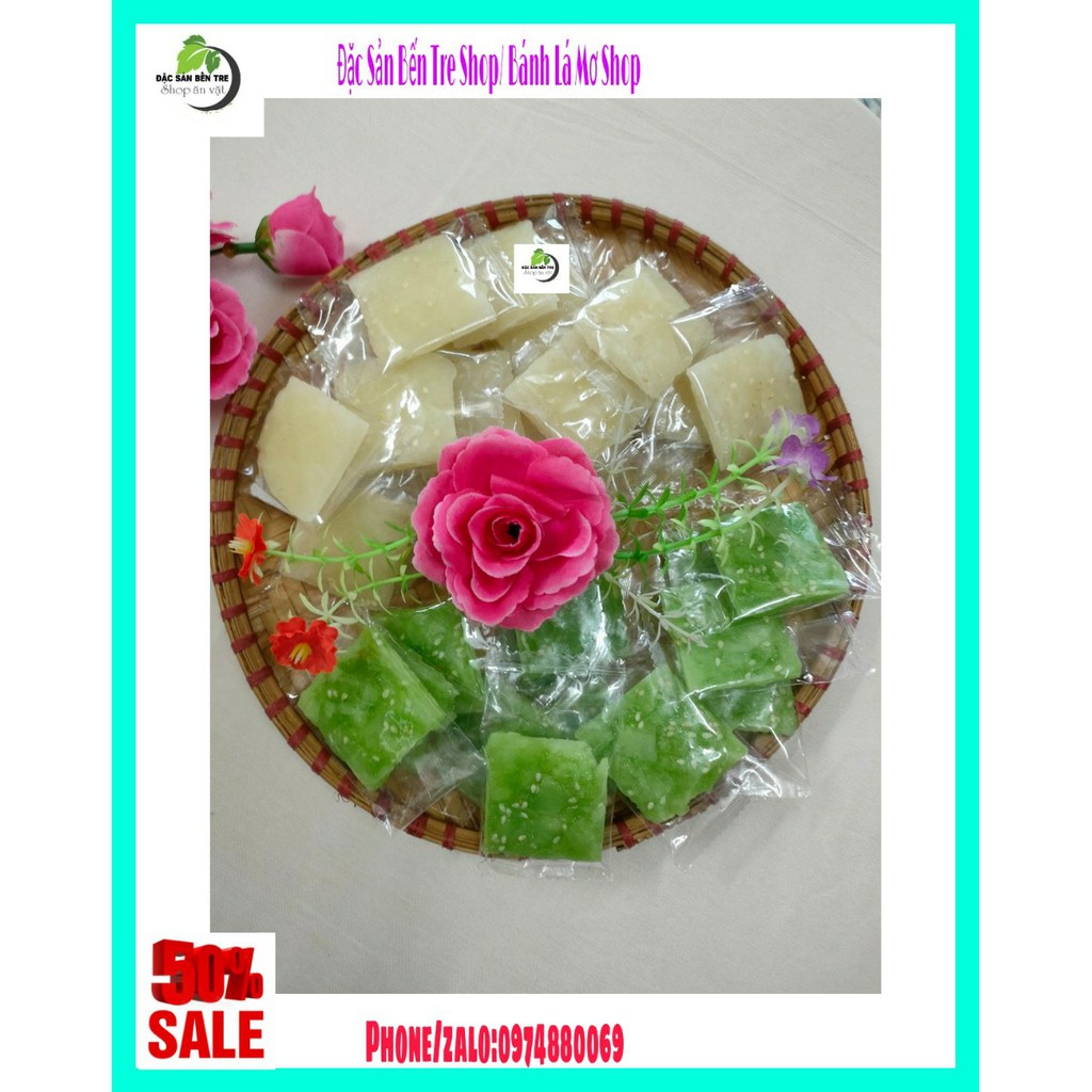 (ĐẶC SẢN BẾN TRE) 100GR KẸO DỪA NON 2 VỊ KIÊN LONG- ĐẶC SẢN BẾN TRE SHOP