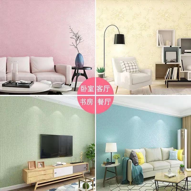 Cuộn giấy dán tường 10m chống ẩm in họa tiết độc đáo trang trí phòng khách/ phòng ngủ