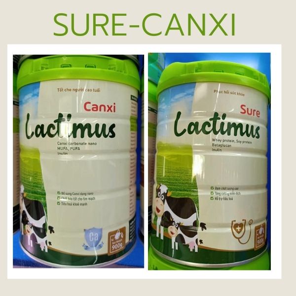 Sữa Bột LACTIMUS SURE/CANXI lon 900/400g