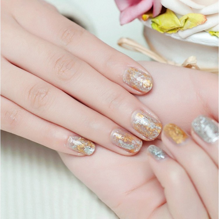 Giấy nhún nail vàng bạc