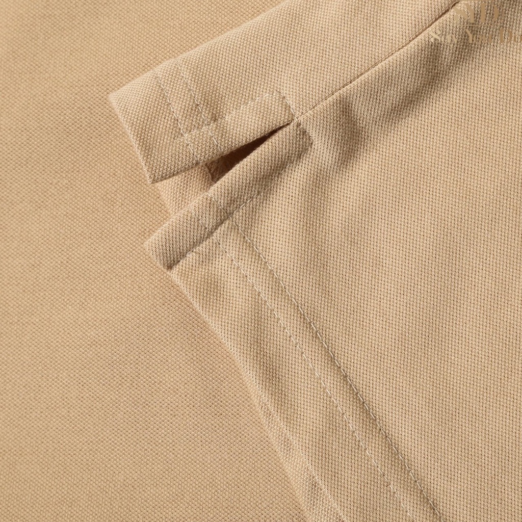 Áo Polo Nam Có Cổ Cộc Tay CEFFYLO 3 Màu Thêu Minimalist Ở Ngực Form Dáng Slim Thấm Hút Mồ Hôi Tốt - Mã SP PL05