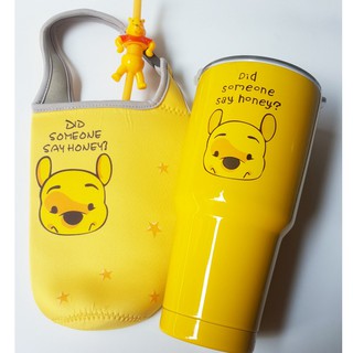 SET LY GIỮ NHIỆT GẤU POOH VÀNG