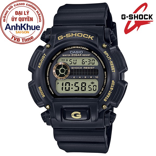 Đồng hồ nam dây nhựa Casio G-Shock chính hãng Anh Khuê DW-9052GBX-1A9DR