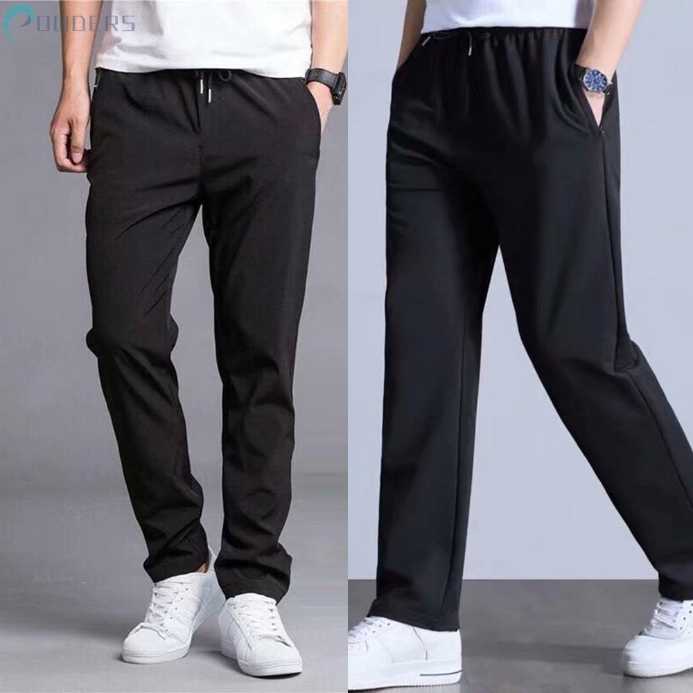 Quần Dài Thể Thao Lót Lông Cừu Dày Màu Sắc Đơn Giản Thời Trang Mùa Đông Cho