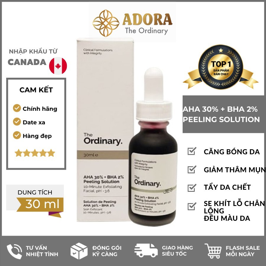 Tinh chất The Ordinary AHA 30% + BHA 2% Peeling Solution ( 30mL ) | BigBuy360 - bigbuy360.vn
