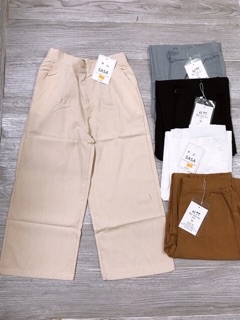 Quần Culottes đũi lửng khoá thật