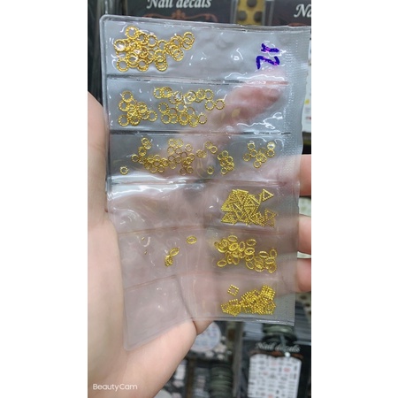 Charm kim loại rẻ bèo 1 set 6 kiểu