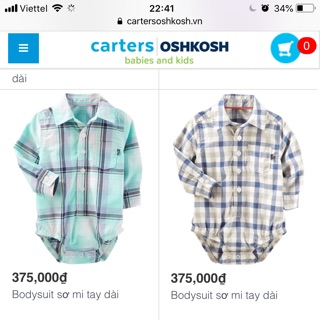 Body sơ mi cho bé trai