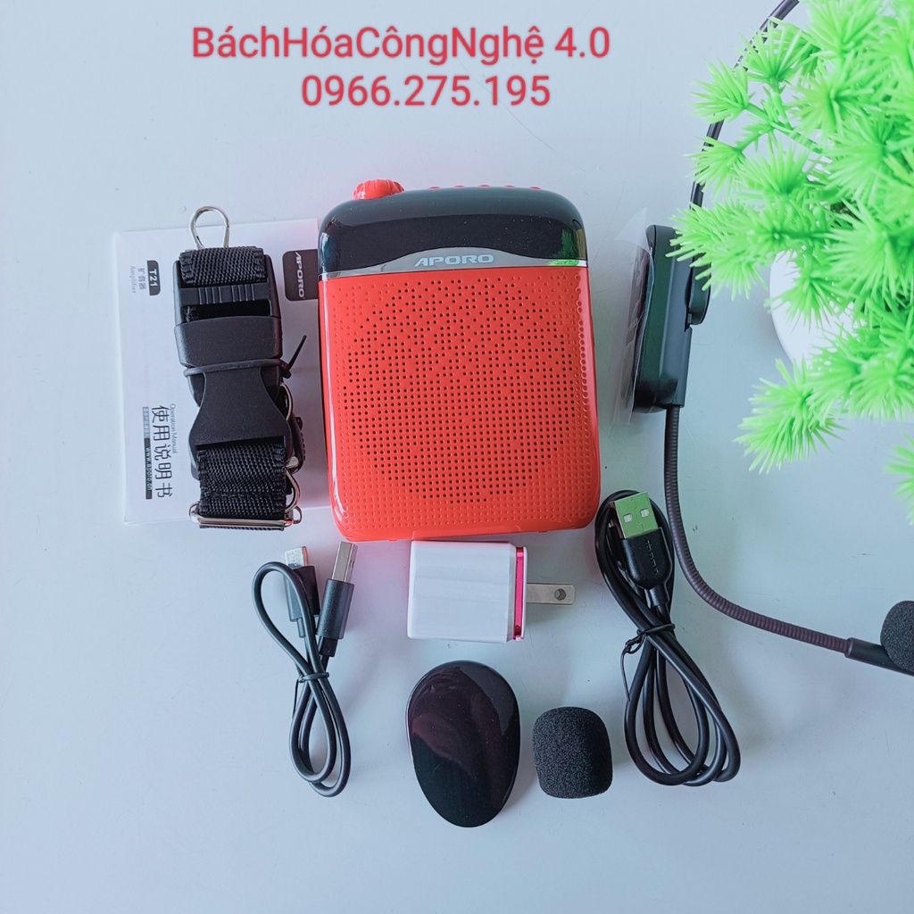 Máy trợ giảng không dây Aporo T21 UHF công suất 20w bảo hành 6 tháng