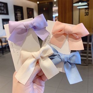Cặp tóc, chun buộc tóc, nơ vải nhỏ satin Hàn Quốc xinh xắn