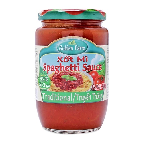 Sốt Mì Ý Spaghetti Golden Farm lọ 370gr