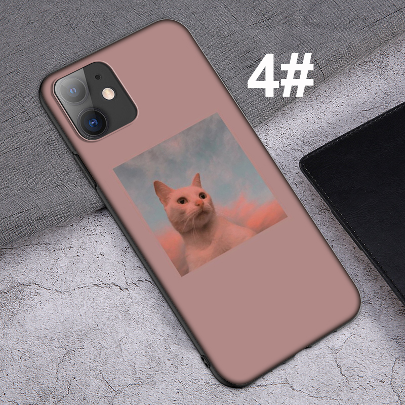 iPhone XR X Xs Max 7 8 6s 6 Plus 7+ 8+ 5 5s SE 2020 Casing Soft Case 25SF cute cat aesthetic mobile phone case