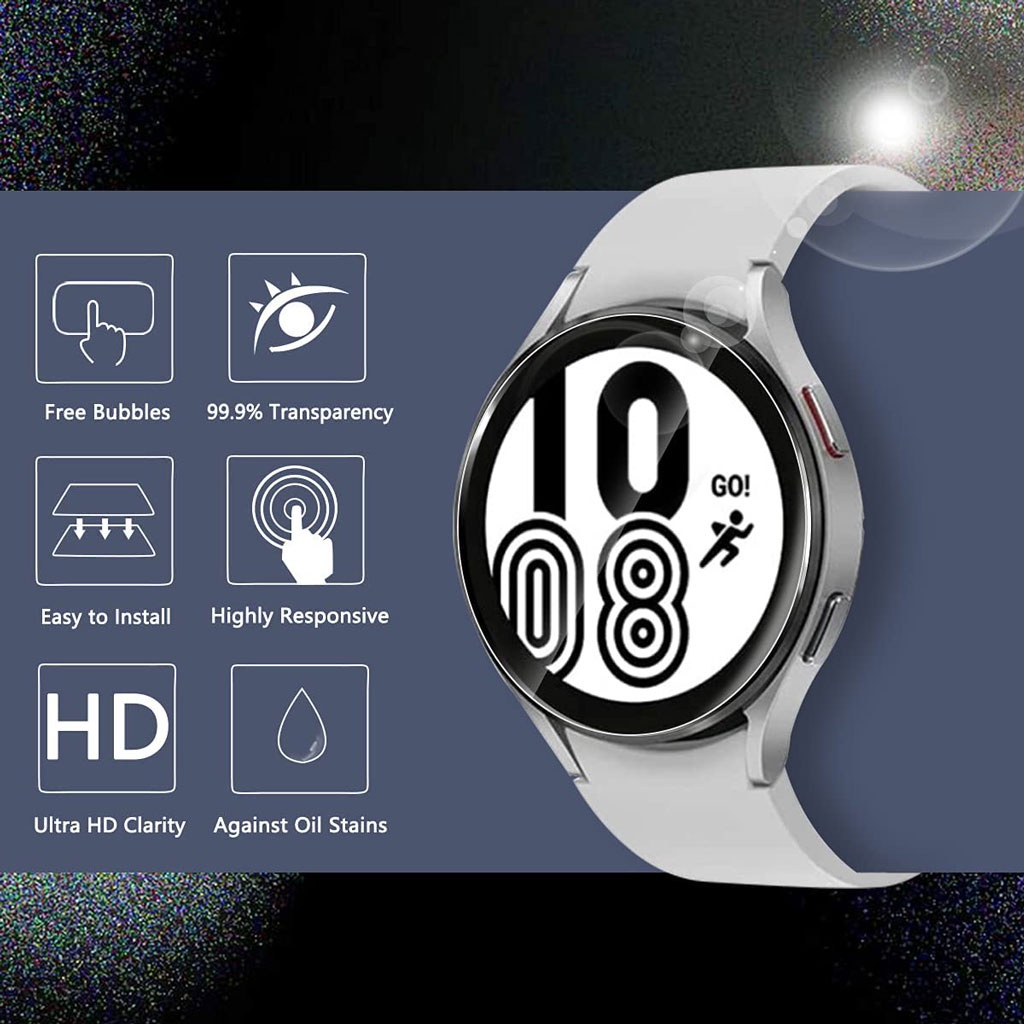 Kính cường lực 9h thích hợp cho Samsung Galaxy Watch 4 40/44mm Watch 4 Classic 42/44mm Galaxy Watch 3/Watch Active 2