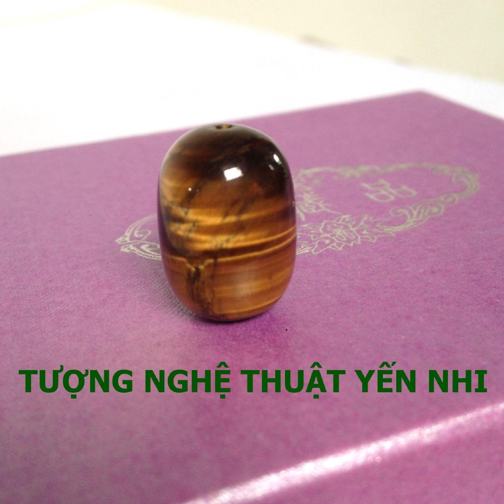 Lu thống chiêu tài ( đá mắt hổ vàng) 13x19mm