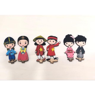 TÔ MÀU GỖ CÔNG DÂN TOÀN CẦU (6 BẠN NHỎ)