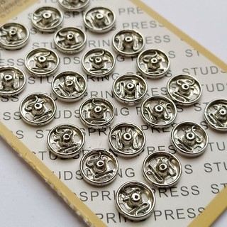 Cúc bấm kim loại 7mm (Vỉ 24 chiếc)