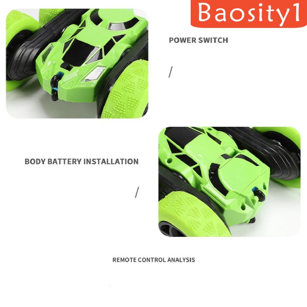 Xe Hơi Đồ Chơi Điều Khiển Từ Xa Baosity1] 4WD 2.4G Hai Mặt Xoay 360 Độ Cho Trẻ Em Và Người Lớn