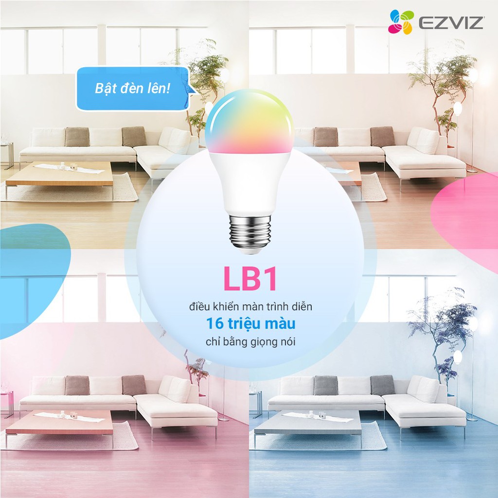 Bóng Đèn Thông Minh LB1 Ezviz - Điều Khiển Qua App Ezviz