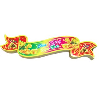 Tem Decal Dán Chúc Mừng Năm Mới 17CM 1 xấp 100 tấm