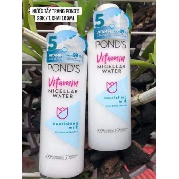 Nước Tẩy Trang Pond Vitamin 100Ml ( 1 Chai )