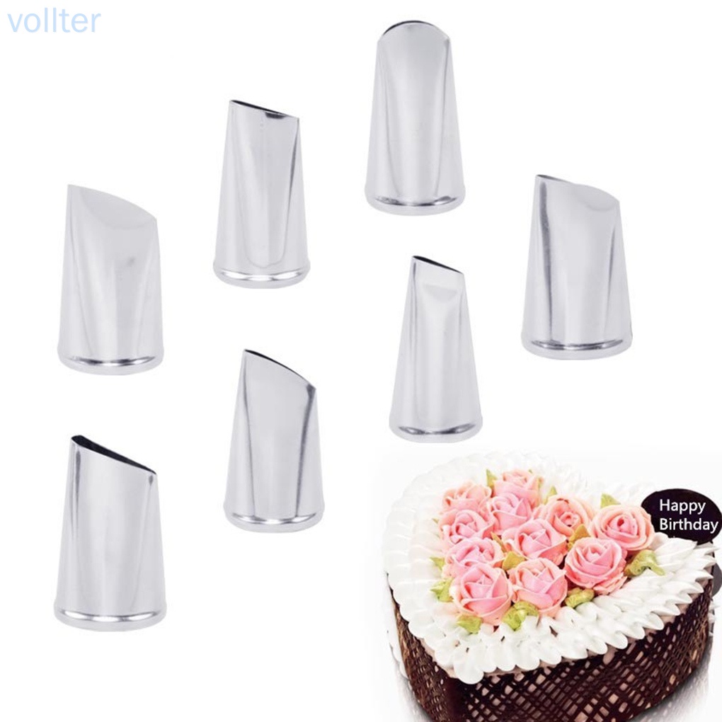 Bộ 7 đuôi bắt bông kem trang trí bánh bằng thép không gỉ