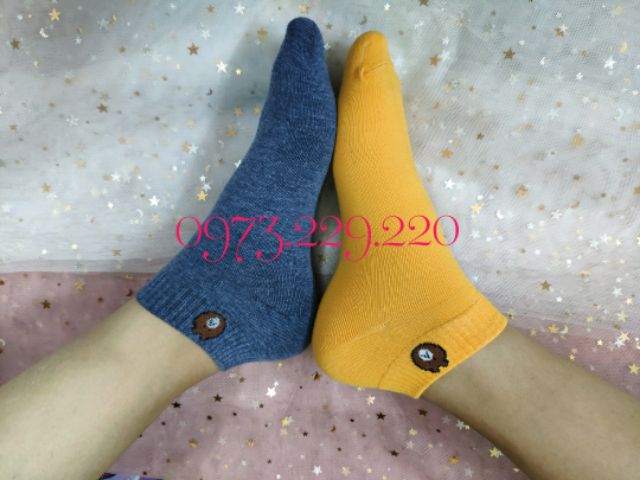 Set 10 Đôi Tất Gấu Brown Cổ Ngắn