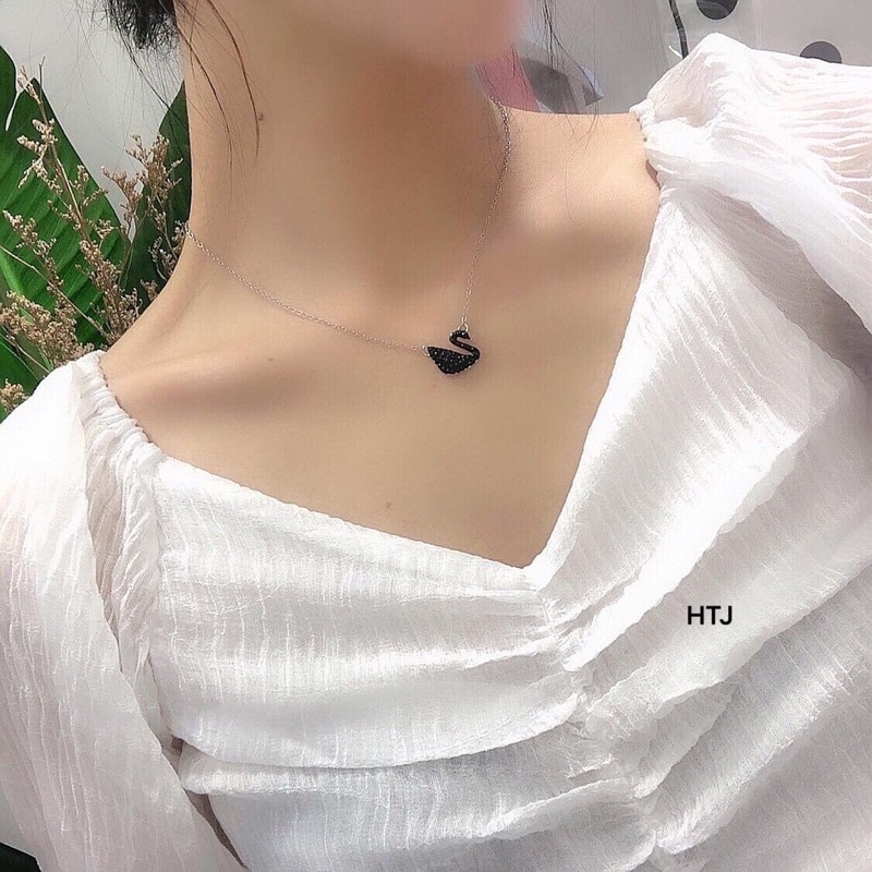 Dây chuyền thiên nga đen chuẩn bạc Ý s925 cao cấp sang trọng - Kho sỉ bạc Nhất Linh