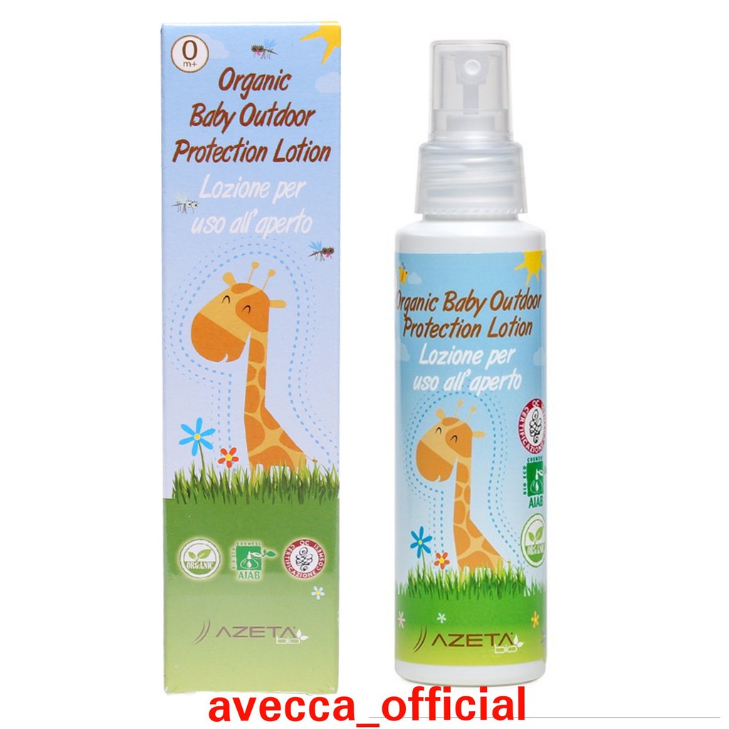 Xịt Chống Muỗi và Côn Trùng  An toàn Cho Trẻ Sơ Sinh,Trẻ Nhỏ, PNCT Azetabio Organic (100ml)