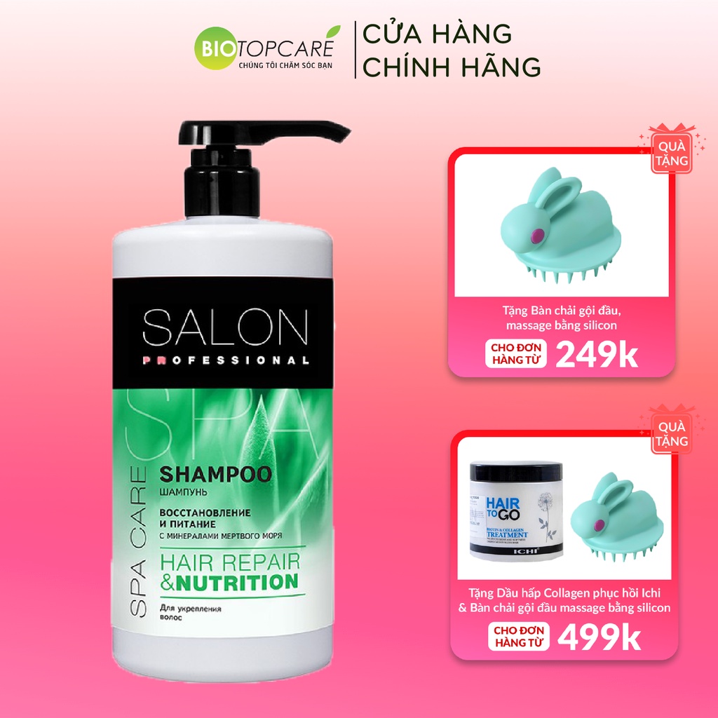 [Mã FMCGMALL giảm 8% đơn từ 250K] Dầu Gội SALON PROFESSIONAL Phục Hồi Và Nuôi Dưỡng Tóc 1000ml - TN074