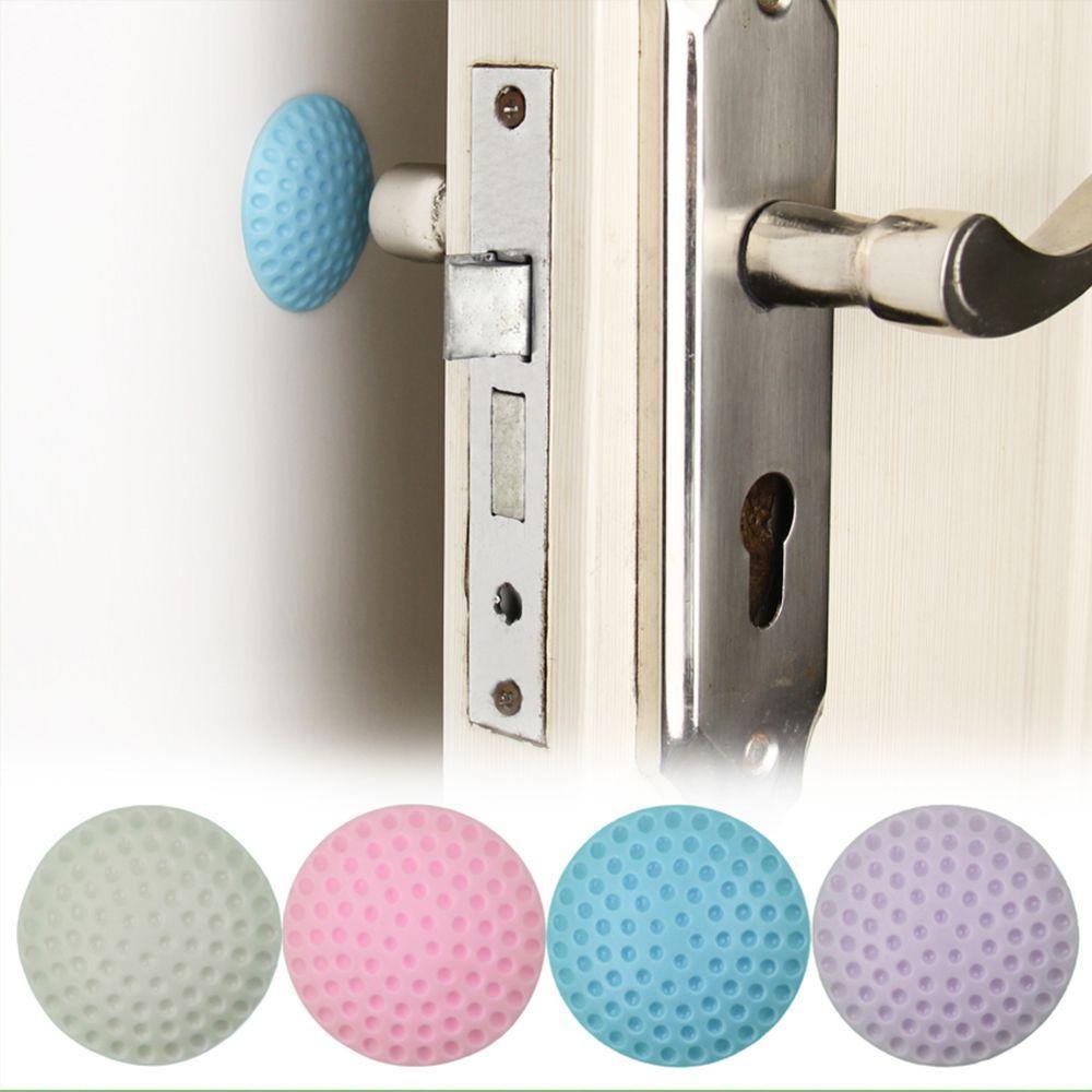 Bộ 4 Miếng Đệm Bảo Vệ Khóa Cửa Tay Cầm Cửa Dày Dặn Không Ồn Siêu Bền Tiện Dụng Cho Gia Đình