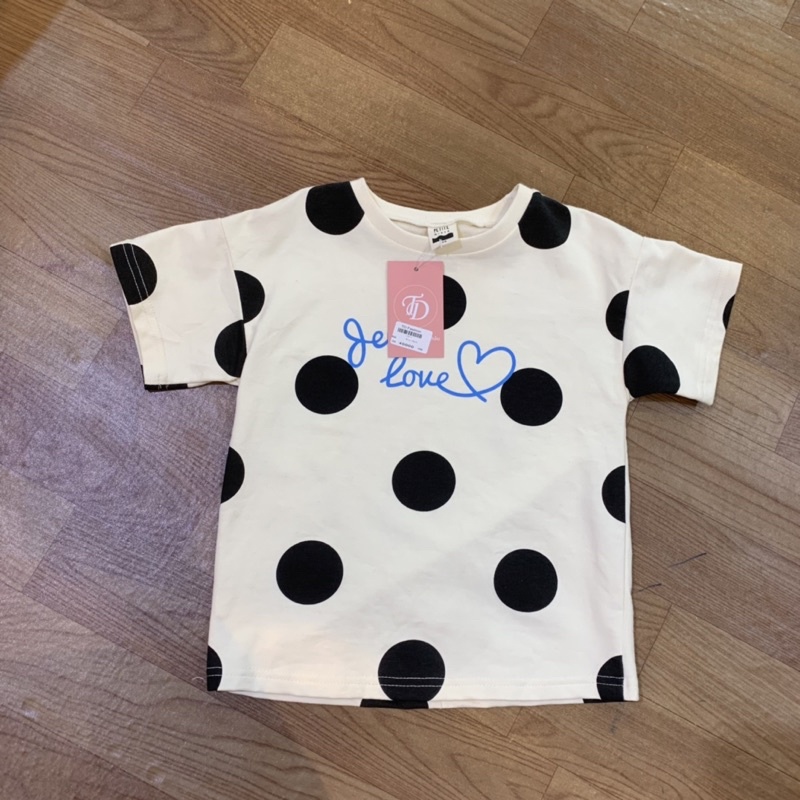 Áo cotton xuất Hàn bé gái, cổ tròn tay bo, họa tiết caro
