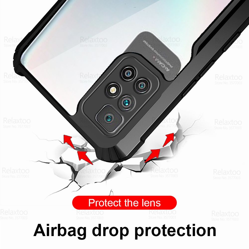 Ốp điện thoại acrylic trong suốt cho Xiaomi Redmi 10 Redme Red Me Note 10 Pro 10s Note10 S 10Pro Redmi10