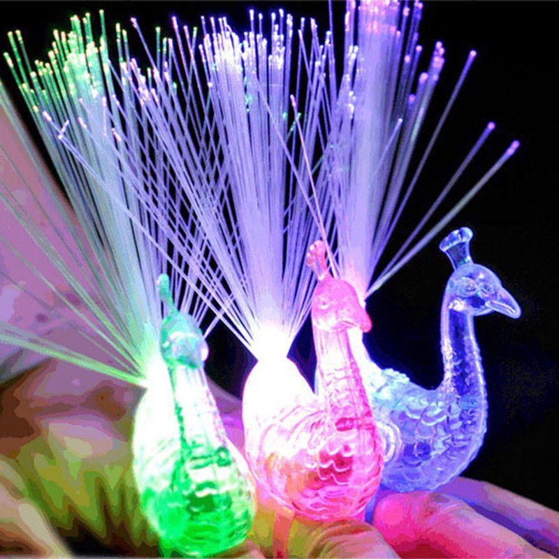 Đèn LED Hình Con Công Nhiều Màu Sắc Trang Trí Phòng Cho Bé