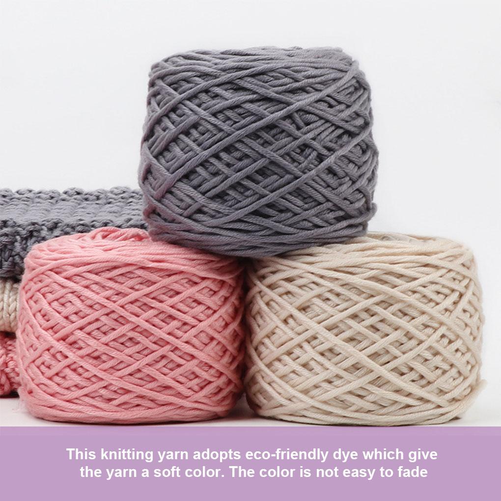 Cuộn Len Đan Tay 32S 200g Sợi Cotton Mềm Mại Nhiều Lớp