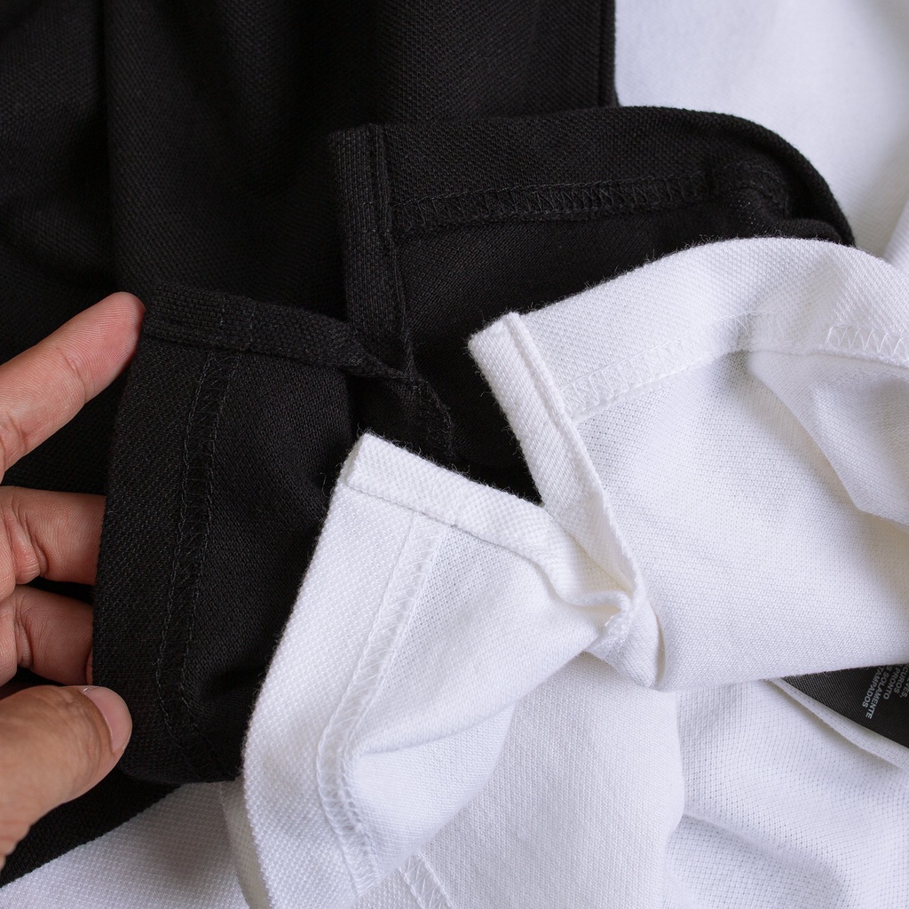 Áo polo nam cao cấp, áo cổ bẻ nam cao cấp hàng vnxk logo xịn, có 2 màu chủ đạo trắng đen