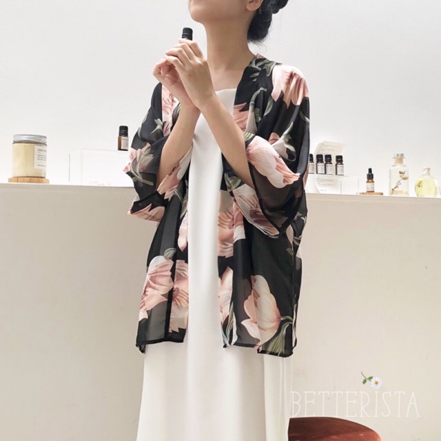 Kimono Họa Tiết Hoa