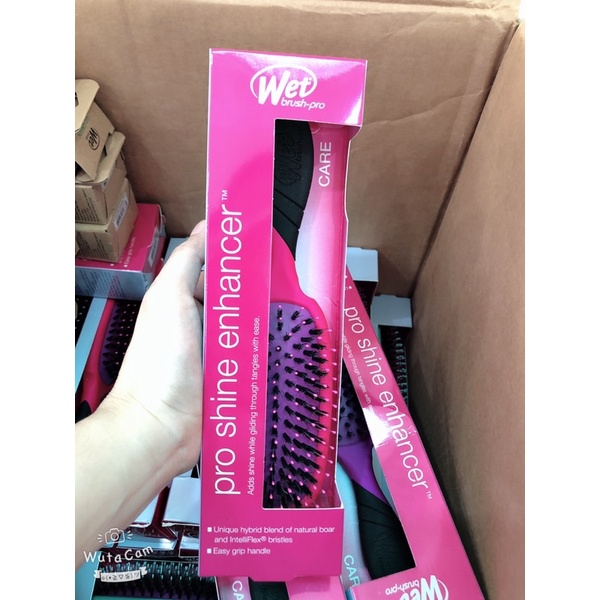 Lược WetBrush Pro gỡ rối kèm chải bóng tóc tự nhiên-bill mỹ