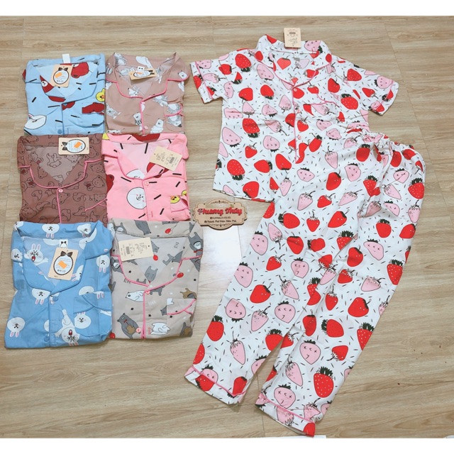 Pijama kate thái cộc dài