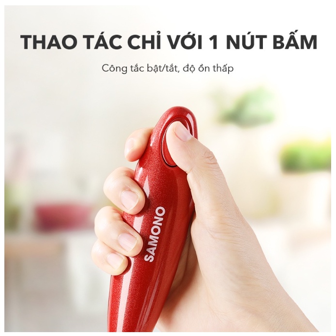 Máy tạo bọt sữa cho các tín đồ yêu thích cà phê cappuchino, latte SAMONO SW-MFB11 - Bảo hành 12 tháng