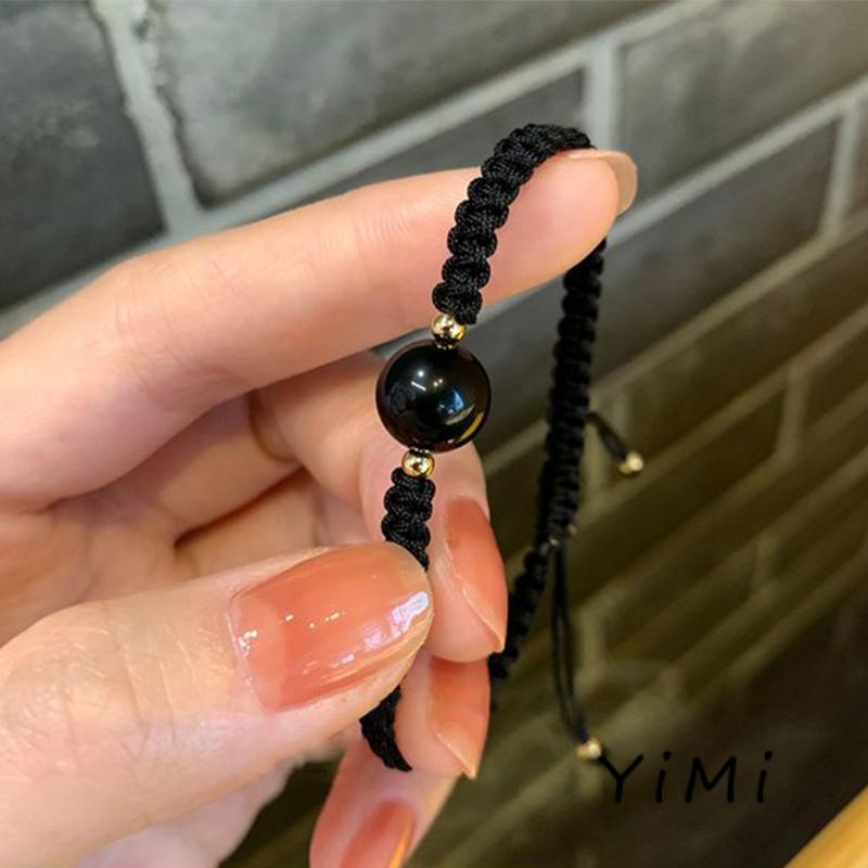 Vòng Đeo Tay Bằng Đá obsidian Thời Trang Cho Cặp Đôi