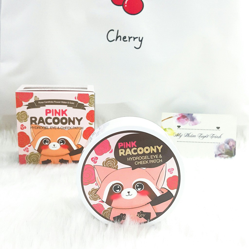 (auth) Mặt Nạ Dưỡng Mắt Chồn Secret Key Pink Racoony