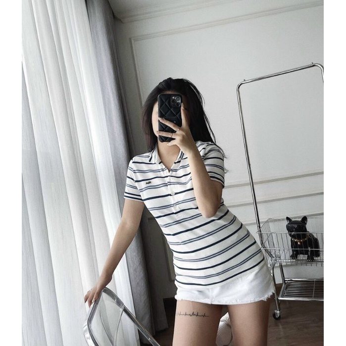 {SALE LẺ SIZE} Áo Thun Cá Sấu Nữ form đẹp