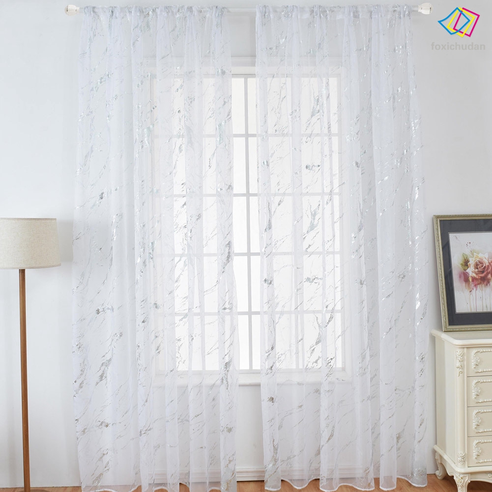 Rèm Cửa In Họa Tiết Đá Cẩm Thạch Cỡ 100x200cm