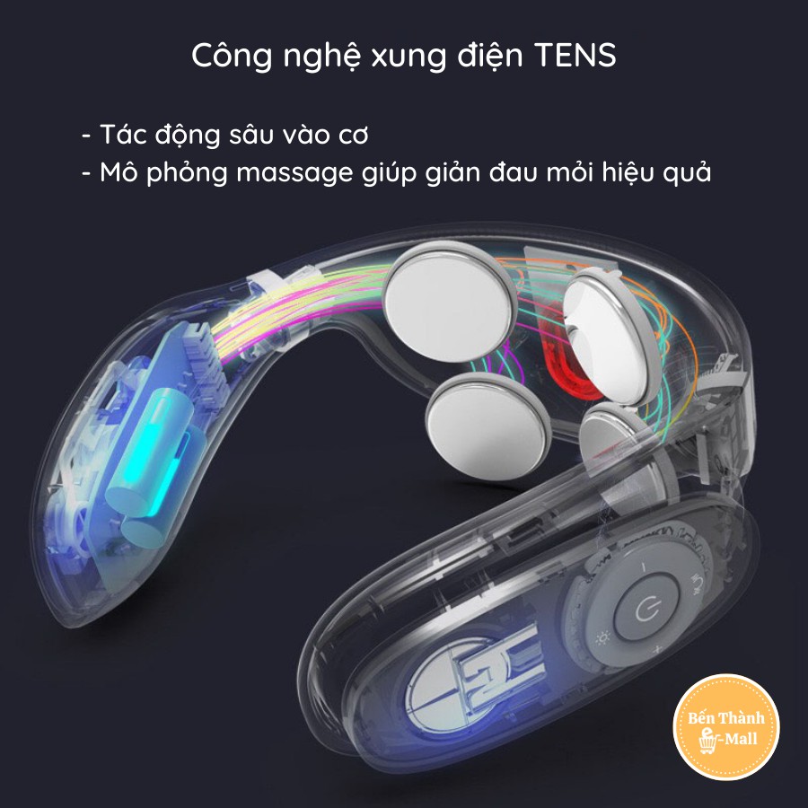 [Mã COSDAY giảm 8% đơn 150K] ✈️ [Freeship] Máy Massage Cổ AM-1704 [Tặng kèm combo 02 tấm xung điện ngoài &amp; dây]