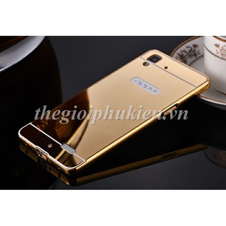 Ốp lưng tráng gương viền kim loại OPPO R7 Lite, OPPO R7 bo tròn