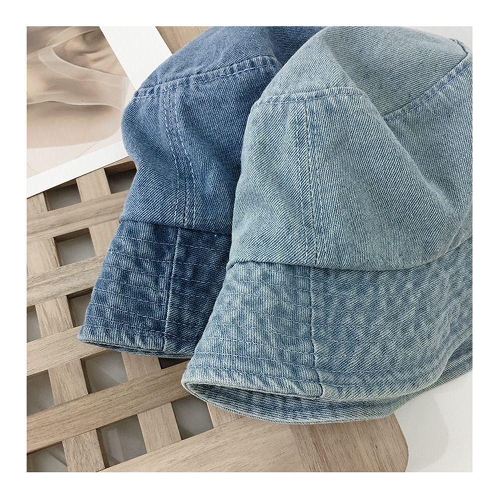 Mũ Bucket Unisex Bằng Cotton Màu Sắc Trơn