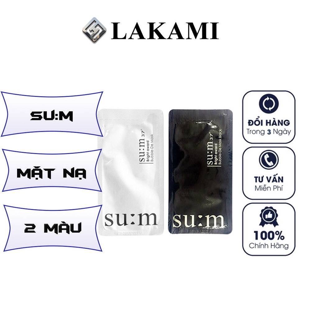 Mặt nạ thải độc bọt su:m 37, Mask sum, Mặt nạ Sum sủi bot